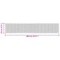 Preview: Teppich Rechteckig Braun 70x400 cm Bambus