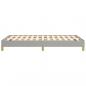 Preview: Bettgestell Hellgrau 120x190 cm Stoff