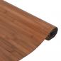 Preview: Teppich Rechteckig Braun 70x500 cm Bambus