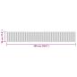 Preview: Teppich Rechteckig Grau 70x500 cm Bambus