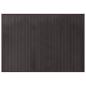 Preview: Teppich Rechteckig Dunkelbraun 70x100 cm Bambus