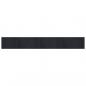 Preview: Teppich Rechteckig Schwarz 70x500 cm Bambus