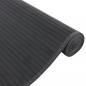 Preview: Teppich Rechteckig Schwarz 80x200 cm Bambus