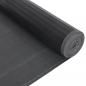 Preview: Teppich Rechteckig Schwarz 80x200 cm Bambus
