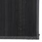 Preview: Teppich Rechteckig Schwarz 80x200 cm Bambus