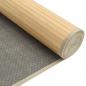 Preview: Teppich Rechteckig Hell Natur 80x500 cm Bambus