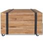 Preview: Beistelltisch Teak 60x60x38 cm