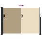 Preview: Seitenmarkise Ausziehbar Beige 140x500 cm
