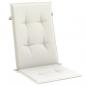 Preview: Hochlehner-Auflagen 6 Stk. Melange Creme 120x50x4 cm Stoff
