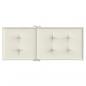 Preview: Hochlehner-Auflagen 6 Stk. Melange Creme 120x50x4 cm Stoff