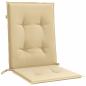 Preview: Niedriglehner-Auflagen 4 Stk. Melange Beige 100x50x4 cm Stoff