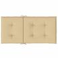 Preview: Niedriglehner-Auflagen 4 Stk. Melange Beige 100x50x4 cm Stoff