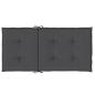 Preview: Niedriglehner-Auflagen 4 Stk Melange Anthrazit 100x50x4cm Stoff
