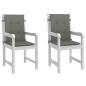 Preview: ARDEBO.de - Niedriglehner-Auflagen 2 Stk. Dunkelgrau 100x50x4 cm Stoff