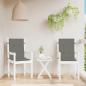 Preview: Niedriglehner-Auflagen 2 Stk. Dunkelgrau 100x50x4 cm Stoff