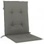 Preview: Niedriglehner-Auflagen 2 Stk. Dunkelgrau 100x50x4 cm Stoff