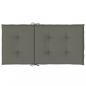 Preview: Niedriglehner-Auflagen 2 Stk. Dunkelgrau 100x50x4 cm Stoff