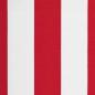 Preview: Markisenvolant Rot und Weiß Gestreift 6 m