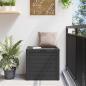 Preview: Gartentruhe Anthrazit 58,5x46x55 cm Polypropylen
