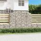 Preview: ARDEBO.de - Gabione mit Hochbogen 200x30x160/180 cm Verzinktes Eisen