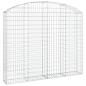 Preview: Gabione mit Hochbogen 200x30x160/180 cm Verzinktes Eisen