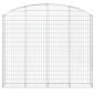 Preview: Gabione mit Hochbogen 200x30x160/180 cm Verzinktes Eisen