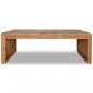 Preview: Couchtisch Erosion Teak Massivholz 110x35x38 cm