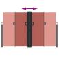 Preview: Seitenmarkise Ausziehbar Terrakottarot 160x1200 cm