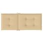 Preview: Hochlehner-Auflagen 6 Stk. Melange Beige 120x50x4 cm Stoff