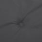 Preview: Niedriglehner-Auflagen 2 Stk Melange Anthrazit 100x50x4cm Stoff