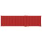 Preview: Sonnenliege mit Auflage Rot Massivholz Teak