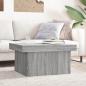 Preview: ARDEBO.de - Couchtisch Grau Sonoma 100x55x40 cm Holzwerkstoff