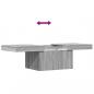 Preview: Couchtisch Grau Sonoma 100x55x40 cm Holzwerkstoff