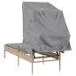 Preview: Sonnenliege mit Dach Beige Poly Rattan