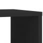 Preview: Beistelltisch mit Rollen Schwarz 50x30x55 cm Holzwerkstoff