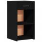 Preview: Nachttische 2 Stk. Schwarz 35x34x65 cm Holzwerkstoff