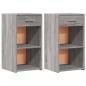Preview: Nachttische 2 Stk. Grau Sonoma 35x34x65 cm Holzwerkstoff