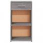 Preview: Nachttische 2 Stk. Grau Sonoma 35x34x65 cm Holzwerkstoff