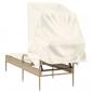 Preview: Sonnenliege mit Dach Beige Poly Rattan