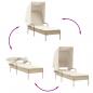 Preview: Sonnenliege mit Dach Beige Poly Rattan