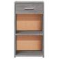 Preview: Nachttisch Grau Sonoma 35x34x65 cm Holzwerkstoff