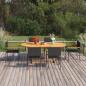 Preview: ARDEBO.de - 7-tlg. Garten-Essgruppe Poly Rattan Schwarz