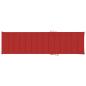 Preview: Sonnenliegen 2 Stk. mit Auflagen Rot Massivholz Teak