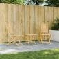 Preview: ARDEBO.de - Gartenstühle 2 Stk. Klappbar 46x66x99 cm Bambus