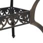 Preview: 7-tlg. Garten-Essgruppe Bronzen Aluminiumguss