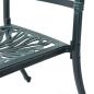 Preview: ARDEBO.de - 3-tlg. Bistro-Set Grün Aluminiumguss