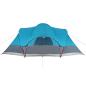 Preview: Tipi-Familienzelt 8 Personen Blau Wasserdicht