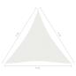 Preview: Sonnensegel 160 g/m² Weiß 5x7x7 m HDPE