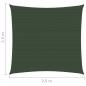 Preview: Sonnensegel 160 g/m² Dunkelgrün 2,5x2,5 m HDPE