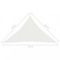 Preview: Sonnensegel 160 g/m² Weiß 2,5x2,5x3,5 m HDPE
